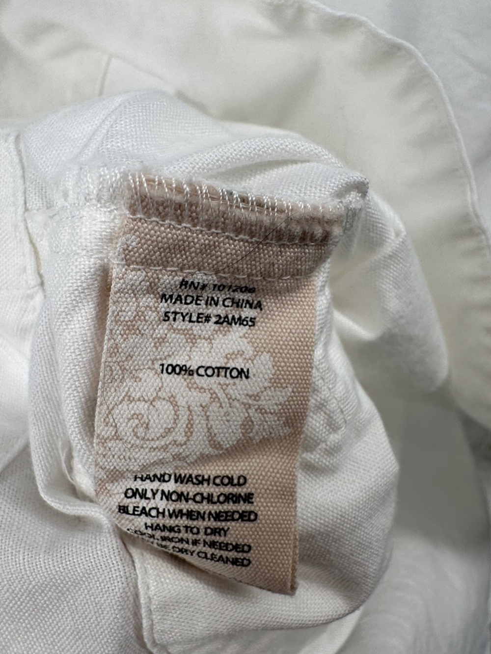 Soft Surroundings White Cotton Pullover Tunic Shirt - Picture 6 of 6